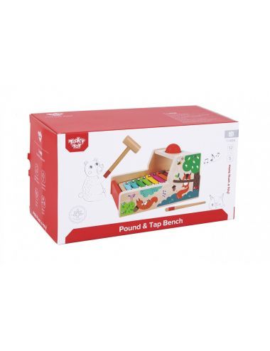 Φωτογραφία προϊόντος: Tooky Toy Tooky Ξύλινο Μεταλλόφωνο με Σφυράκι (TH406)
