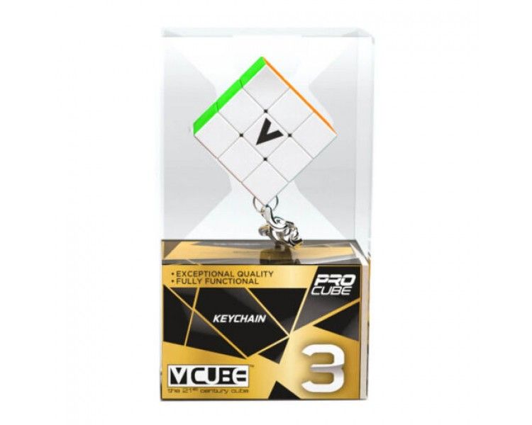Φωτογραφία προϊόντος: V-Cube Κύβος Του Rubik 3x3 Flat Με Μπρελόκ (301098)