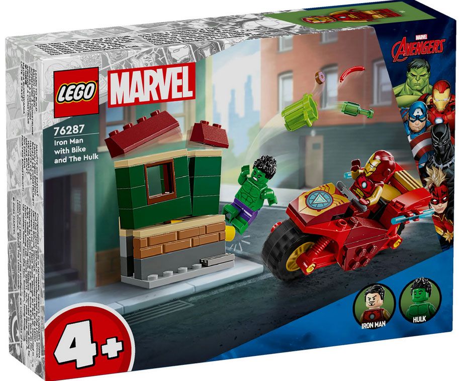 Φωτογραφία προϊόντος: LEGO Super Heroes Iron Man With Bike And The Hulk (76287)