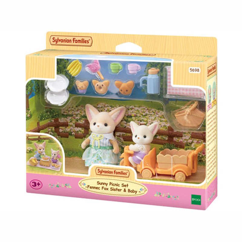 Φωτογραφία προϊόντος: Epoch Sylvanian Families Sunny Picnic Set - Fennec Fox Sister and Baby Σετ Πικνικ στη Λιακάδα (5698)