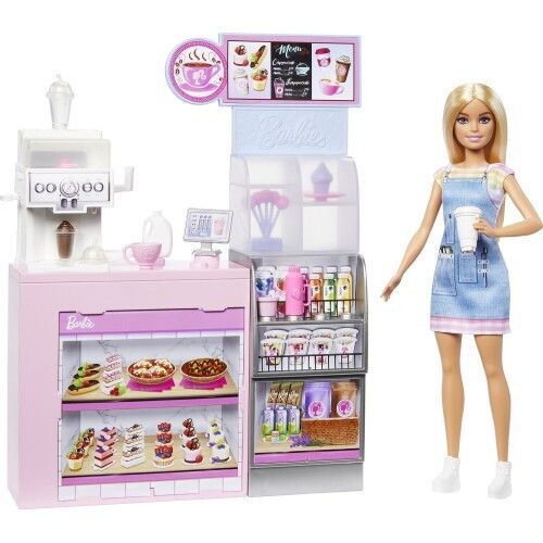 Φωτογραφία προϊόντος: Mattel Barbie Νέα Καφετέρια Σετ Παιχνιδιού με Κούκλα (HXN94)