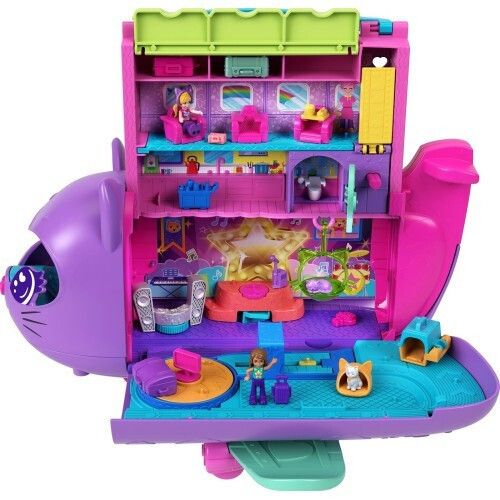 Φωτογραφία προϊόντος: Mattel Polly Pocket Kitty Airways Αεροπλάνο Γατάκι Σετ Για Παιχνίδι Με Κούκλες (HWP19)