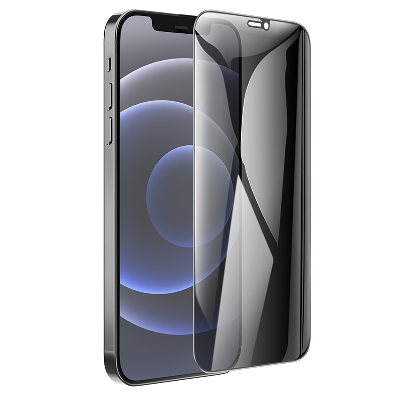 Φωτογραφία προϊόντος: 2ADD149A-D3CC-EF11-9A7B-C174DFB988E4 Tempered Glass Hoco A34 Plus 9D Large Arc Dustproof Anti-spy 0.4mm για Apple iPhone 12 Pro Max