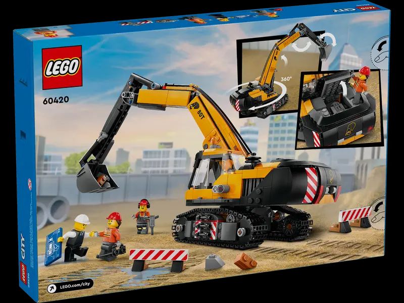 Φωτογραφία προϊόντος: Lego City Yellow Construction Excavator (60420)