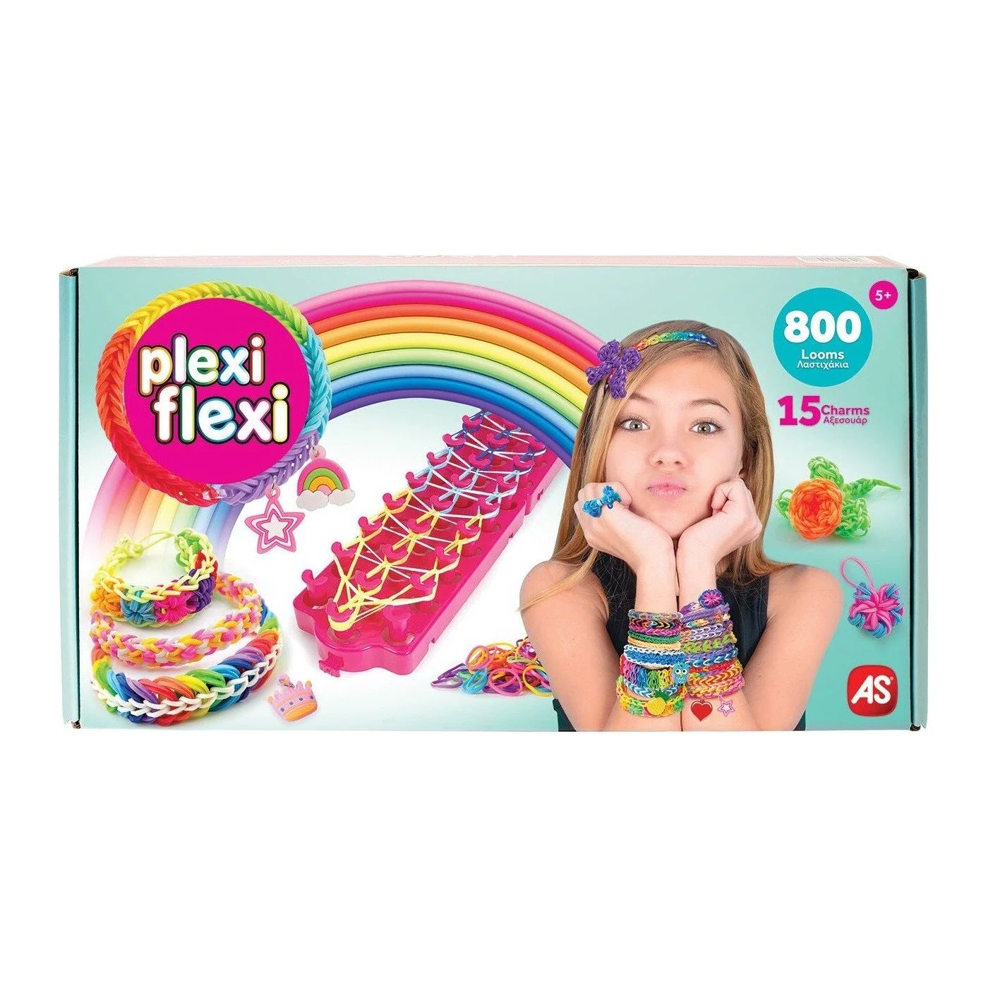 Φωτογραφία προϊόντος: AS το καλό παιχνίδι Plexi Flexi Αργαλειός Με 800 Λαστιχάκια και 15 Αξεσουάρ (1080-25568)
