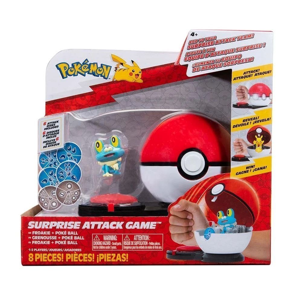 Φωτογραφία προϊόντος: Jazwares Pokemon Παιχνίδι Μάχης Wave 3 Froakie Poke Ball (JW002724-W03)