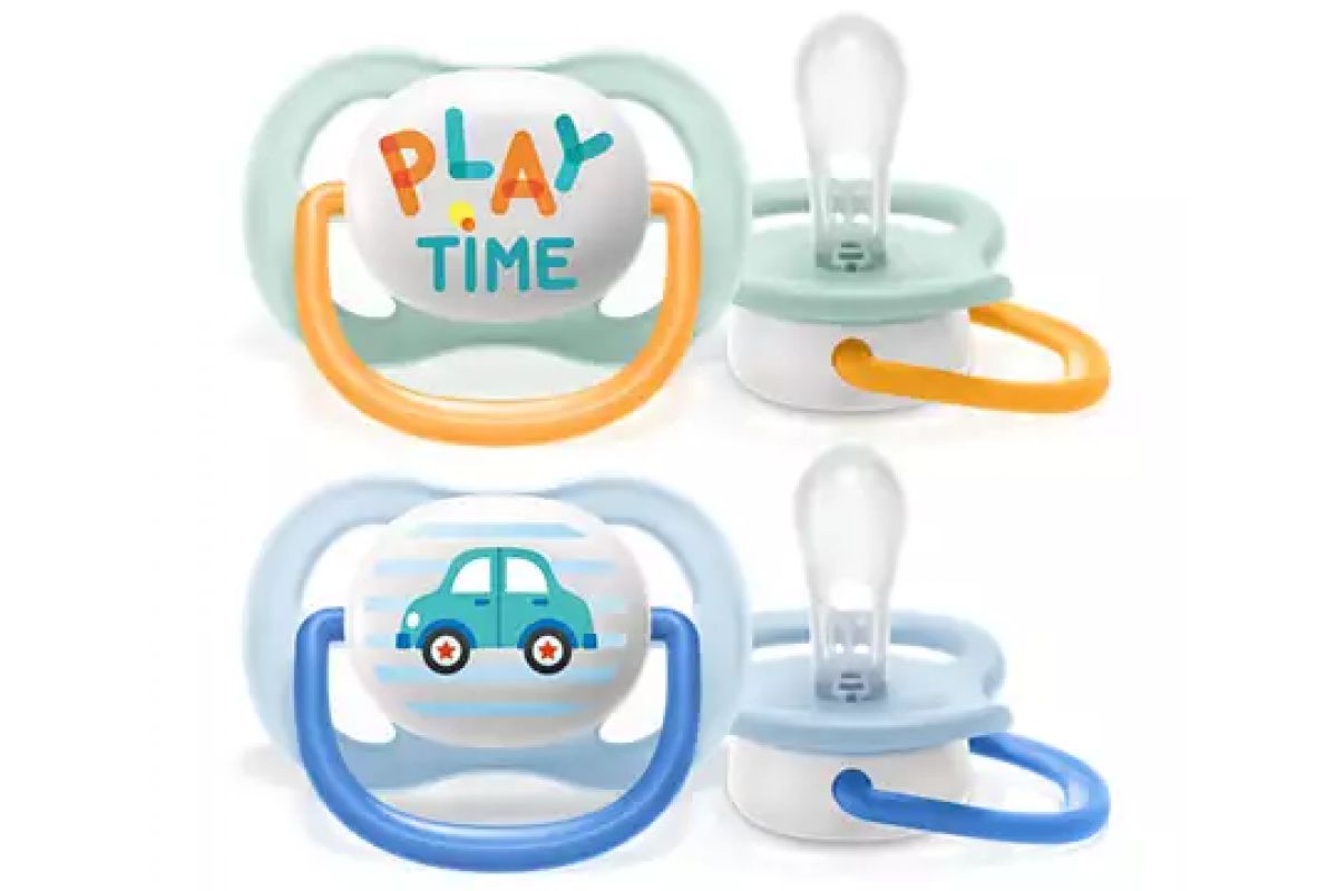 Φωτογραφία προϊόντος: Avent Πιπίλες Ultra Air Play Time Hello Little One 0-6 μηνών (SCF080/09)