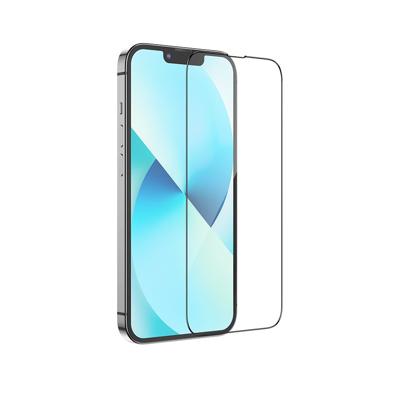 Φωτογραφία προϊόντος: 2ADD149A-D3CC-EF11-9A7B-C174DFB988E4 Tempered Glass Hoco A27 Anti-Static Dustproof 0.33mm 2.5D για Apple iPhone 13 mini Μαύρο