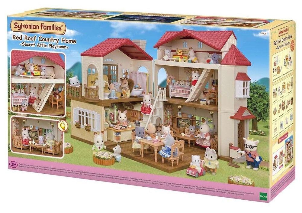 Φωτογραφία προϊόντος: Epoch Sylvanian Families: Red Roof Country Home Secret Attic Playroom (5708)