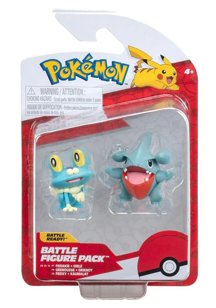 Φωτογραφία προϊόντος: Pokemon Φιγούρες 2τμχ Froakie And Gible (Jazwares) JW095007-W16-4
