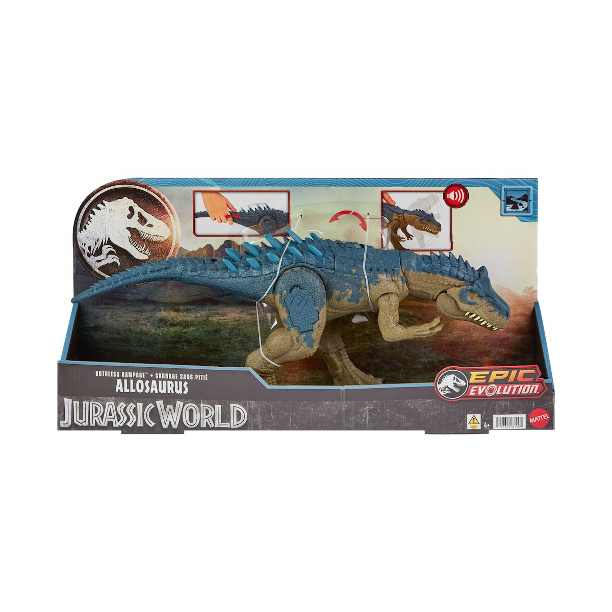 Φωτογραφία προϊόντος: Mattel Jurassic World Αλλόσαυρος Με Ήχους Και Λειτουργία Επίθεσης (HRX50)