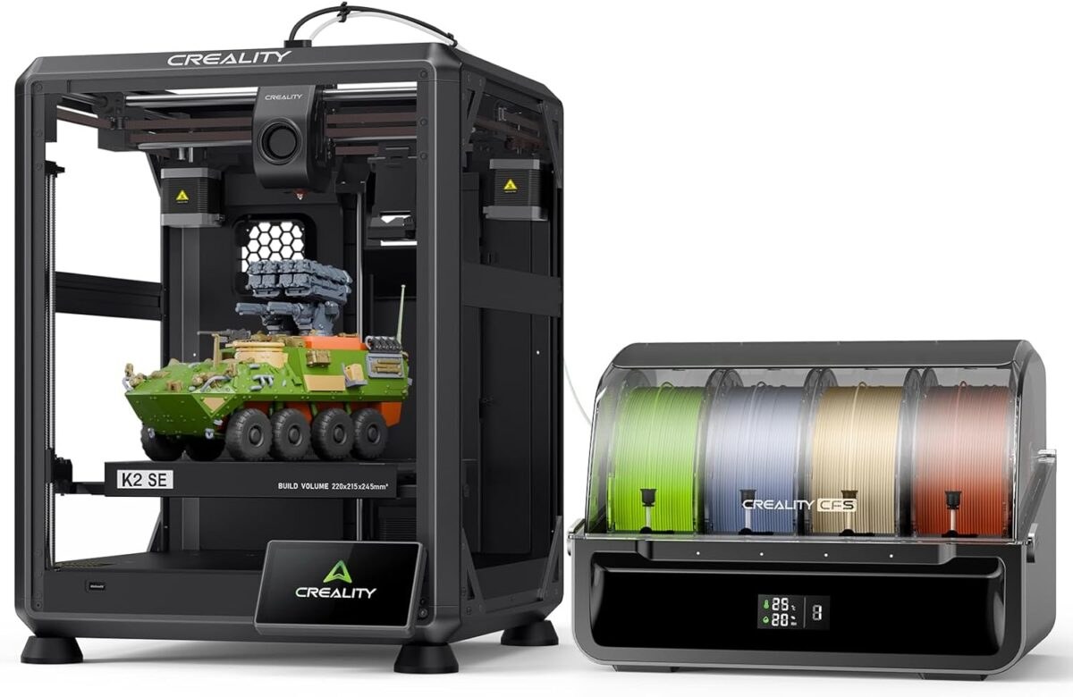 Φωτογραφία προϊόντος: CREALITY K2 SE COMBO - with CFS FDM Semi Enclosed 3d Printer 500mm/s multicolor 220x215x245mm