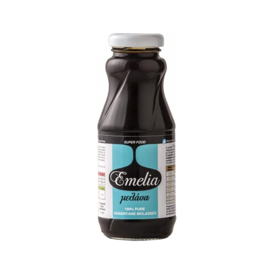 Φωτογραφία προϊόντος: Emelia Fine Foods 100% Καθαρή Μελάσα από Ζαχαροκάλαμο • Emelia • 350γρ