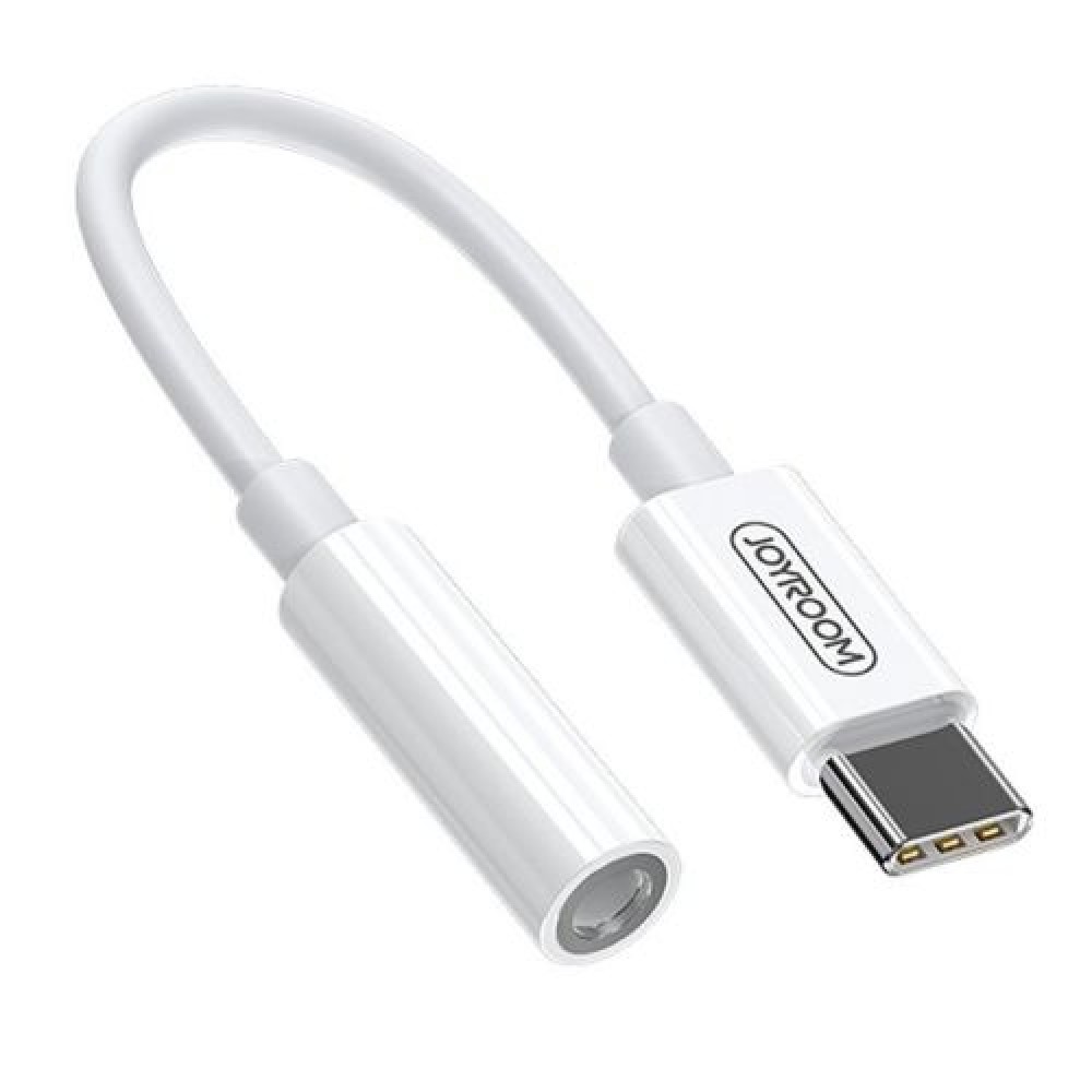 Φωτογραφία προϊόντος: Joyroom Converter Type-C to 3.5mm Mini Jack Cable for Smartphones, White (SH-C1)