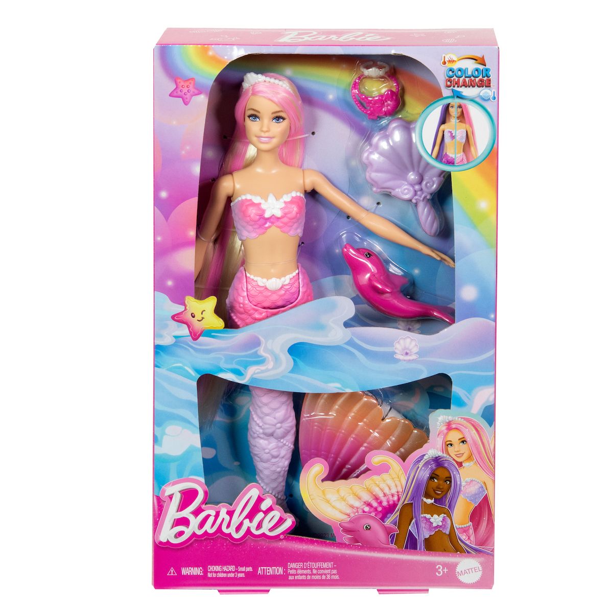 Φωτογραφία προϊόντος: Mattel Barbie Γοργόνα Μαγική Μεταμόρφωση (HRP97)