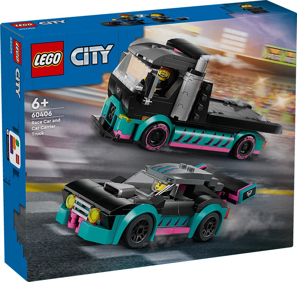 Φωτογραφία προϊόντος: LEGO City Αγωνιστικό Αυτοκίνητο Με Μεταφορικό (60406)