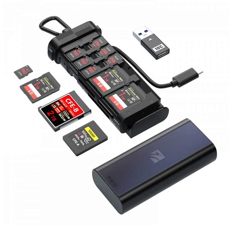 Φωτογραφία προϊόντος: Pro card reader FREEWELL CF A/B, SD, TF