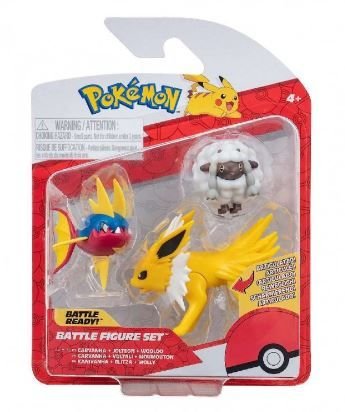 Φωτογραφία προϊόντος: Jazwares Pokemon Φιγούρες W16 Σετ 3τεμ Wooloo Carvanha Jolteon (JW095155-W16-4)