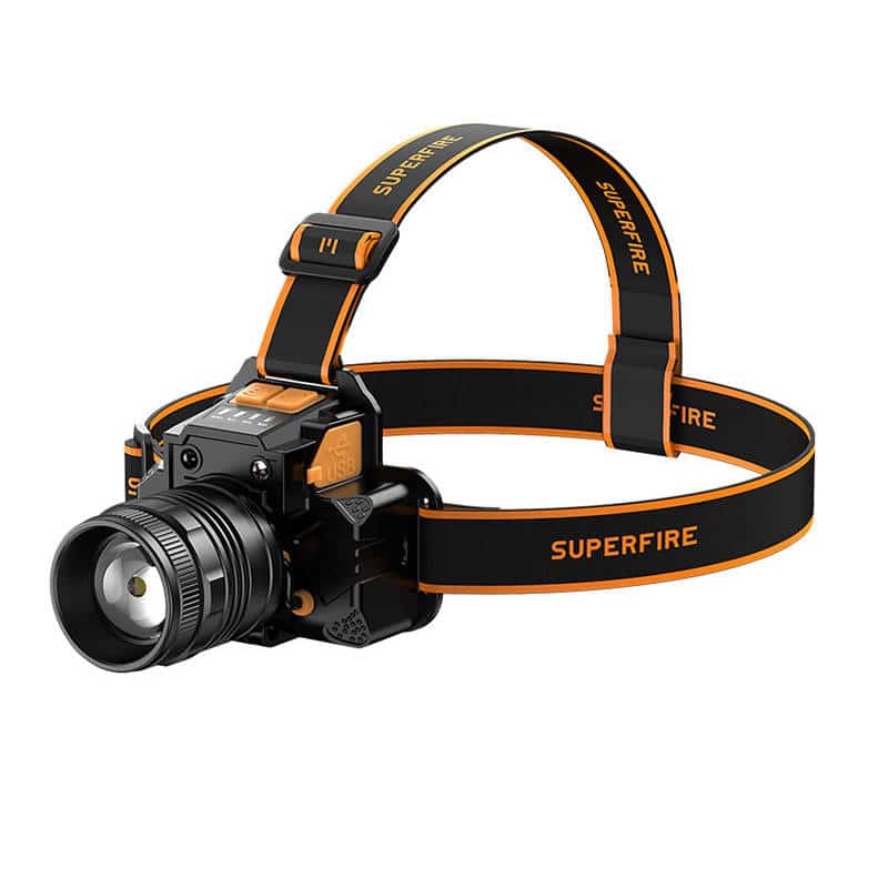 Φωτογραφία προϊόντος: Φακός κεφαλής Superfire HL58 – 350 lm, USB, 3 λειτουργίες, 200 μ.