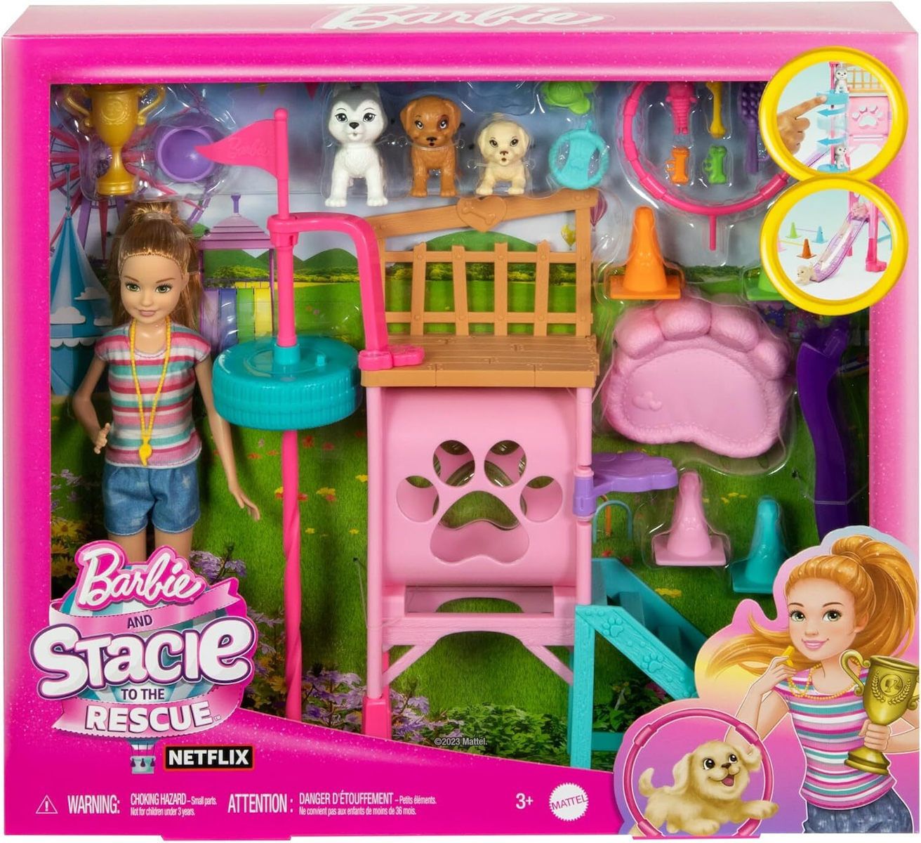 Φωτογραφία προϊόντος: Mattel Barbie Stacie Στη Διάσωση Και Εκπαίδευση Κουταβιών (HRM10)