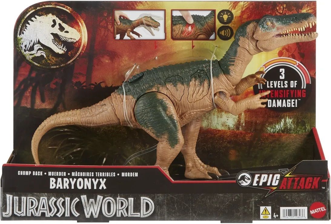 Φωτογραφία προϊόντος: Mattel Jurassic World Βαρυόνυχας Με Φως Και Ήχο (HTP68)