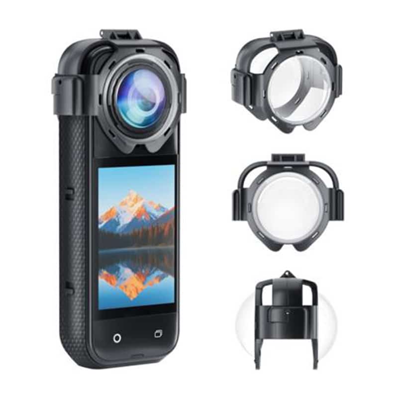 Φωτογραφία προϊόντος: For Insta360 X5 PULUZ Snap-on Optical Tempered Glass Lens Guard Protective Cover (Transparent)