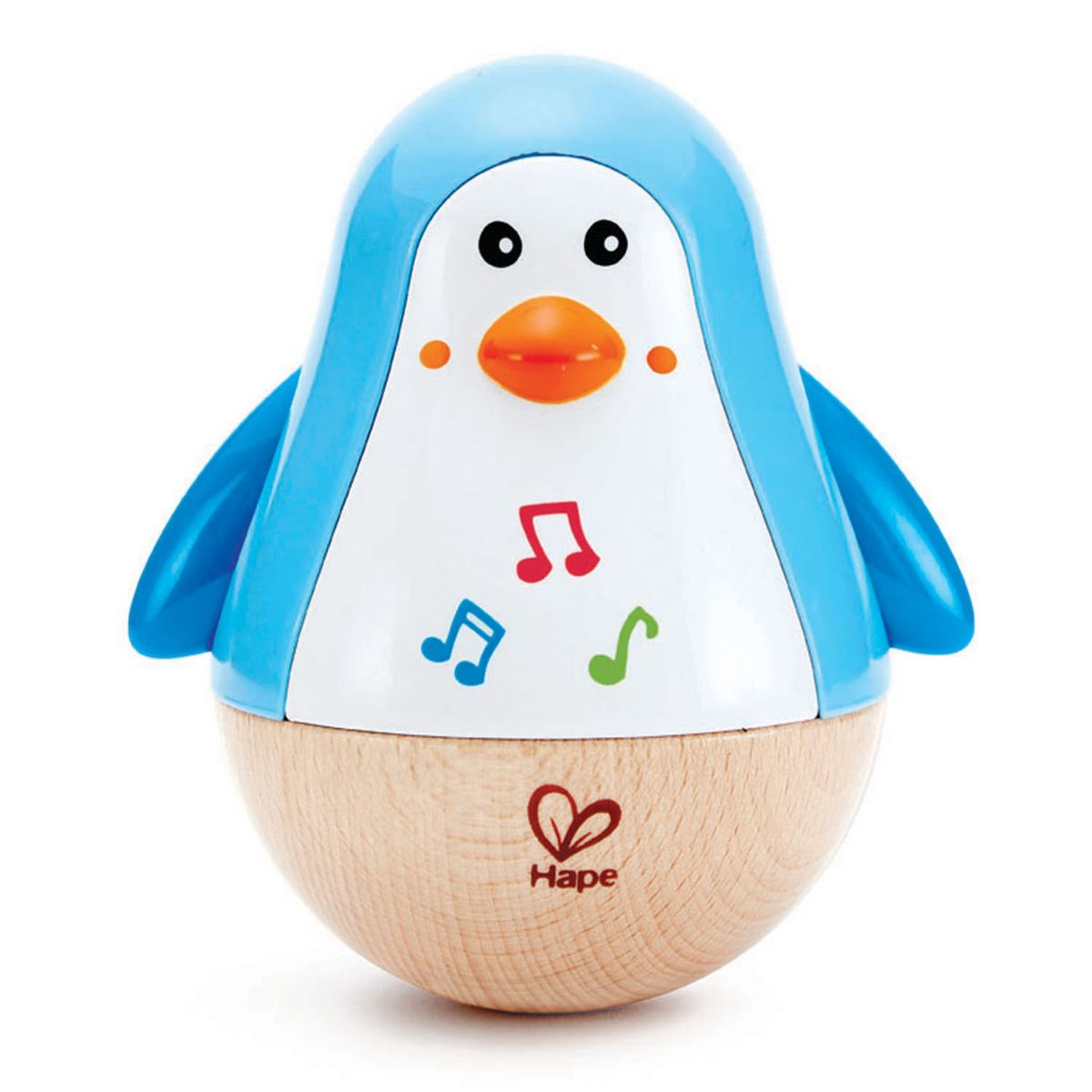 Φωτογραφία προϊόντος: Hape Early Melodies Ξύλινος Πιγκουίνος Musical Wobbler (E0331A)