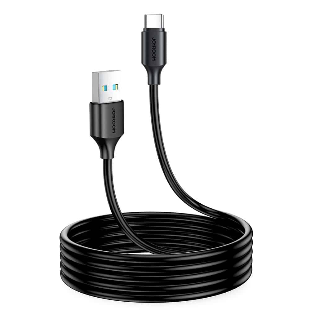 Φωτογραφία προϊόντος: Joyroom USB - Type-C Data Cable, 3A, 480Mb/s, 2m, Black (S-UC027A9)