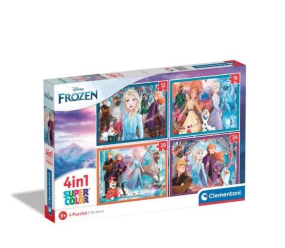 Φωτογραφία προϊόντος: Clementoni Πάζλ 4 σε 1 Super Colour Frozen 2 (1200-21518)