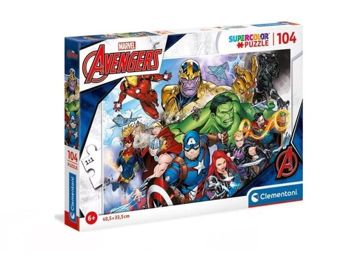 Φωτογραφία προϊόντος: Clementoni Πάζλ 104 τεμ Super Colour Αvengers (1210-25718)
