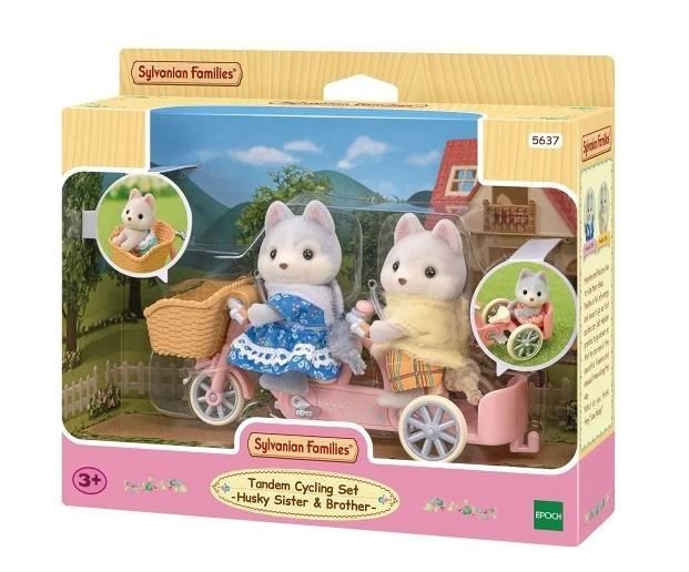 Φωτογραφία προϊόντος: Epoch Sylvanian Families Σετ Ποδήλατο Αδερφός Και Αδερφή Χάσκυ (05637)