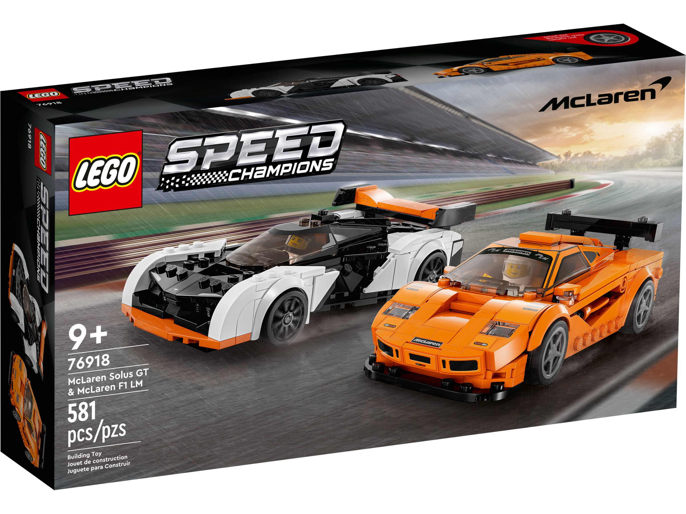 Φωτογραφία προϊόντος: Lego Speed Champion Mclaren Solus Gt and Mclaren F1 Lm (76918)