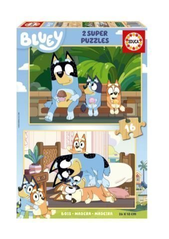 Φωτογραφία προϊόντος: Παζλ 2X16 Educa Ξύλινο Bluey (19406)
