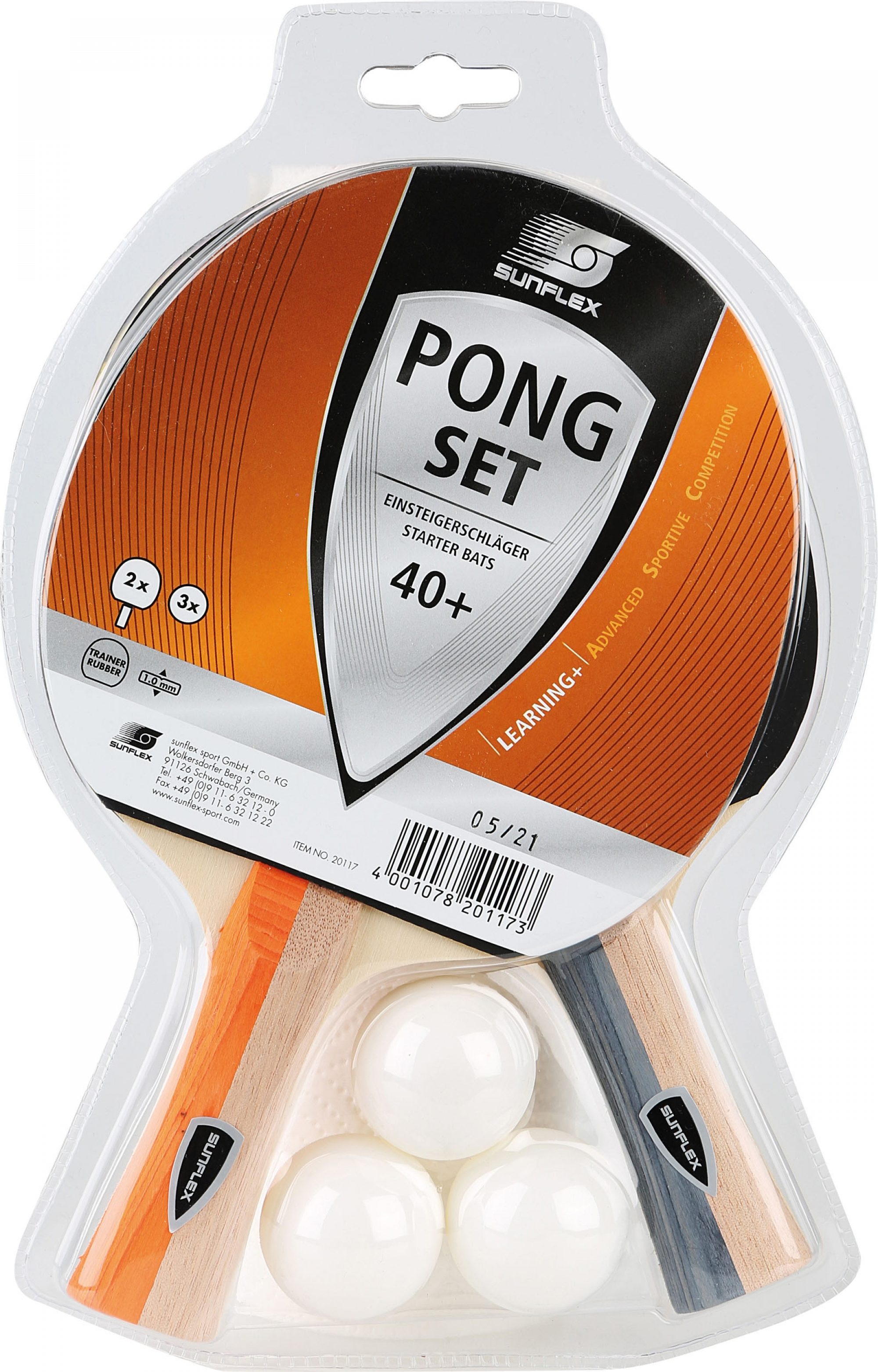 Φωτογραφία προϊόντος: Σετ Ping Pong Sunflex (2 ρακέτες + 3 μπαλάκια) (97230)