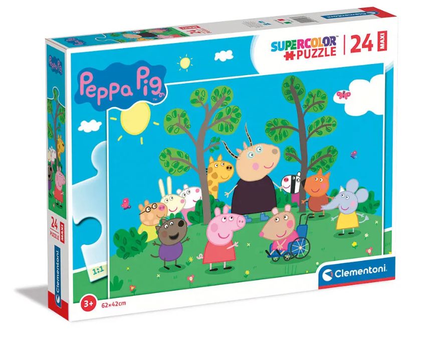 Φωτογραφία προϊόντος: Clementoni Παζλ 24 Maxi Supercolor Peppa το Γουρουνάκι (1200-24237)