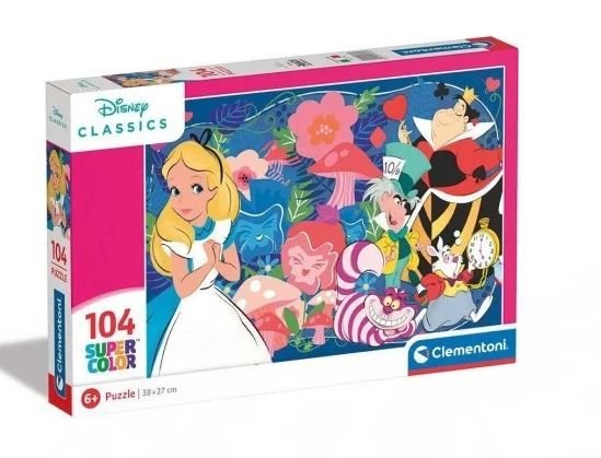 Φωτογραφία προϊόντος: Παζλ Clementoni 104 Disney Η Αλίκη Στη Χώρα των Θαυμάτων (1210-25748)