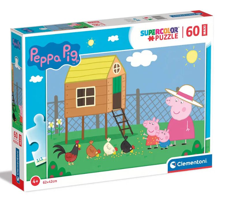Φωτογραφία προϊόντος: Clementoni Παζλ 60 Maxi Supercolor Peppa Το Γουρουνάκι (1200-26590)