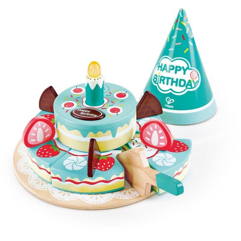 Φωτογραφία προϊόντος: Hape Playfull Delicious Ξύλινη Τούρτα Γενεθλίων Happy Birthday (E3180A)