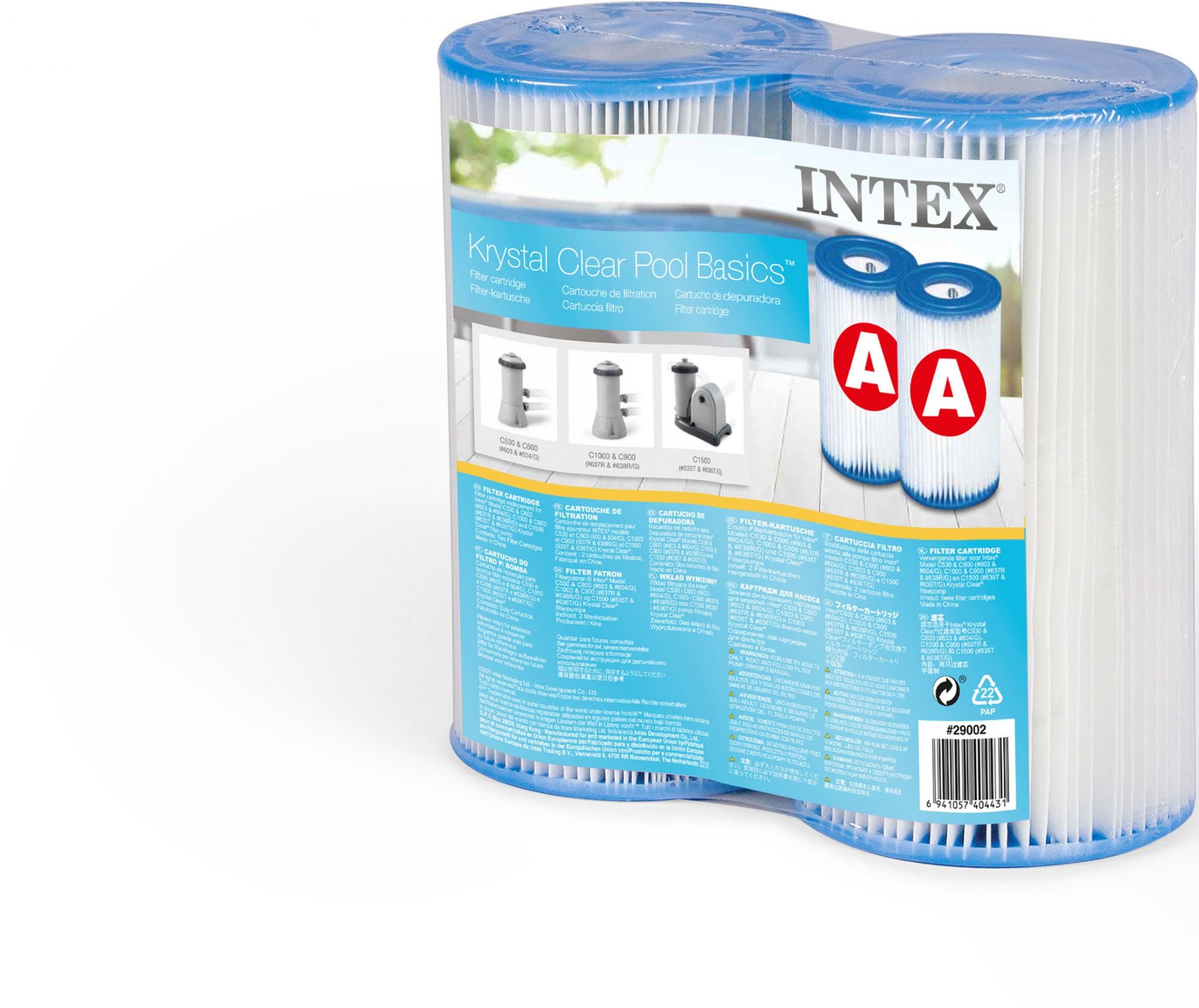 Φωτογραφία προϊόντος: INTEX Φίλτρο Αντλίας Πισίνας Twin Pack 29002