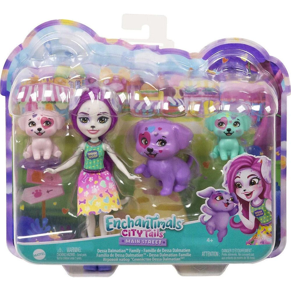 Φωτογραφία προϊόντος: Mattel Enchantimals City Tails Οικογένεια Δαλματίας (HKN14)