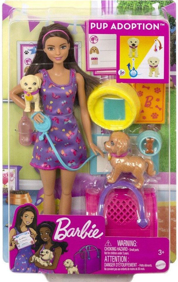 Φωτογραφία προϊόντος: Mattel Barbie Με Κουταβάκια Λατίνα (HKD86)