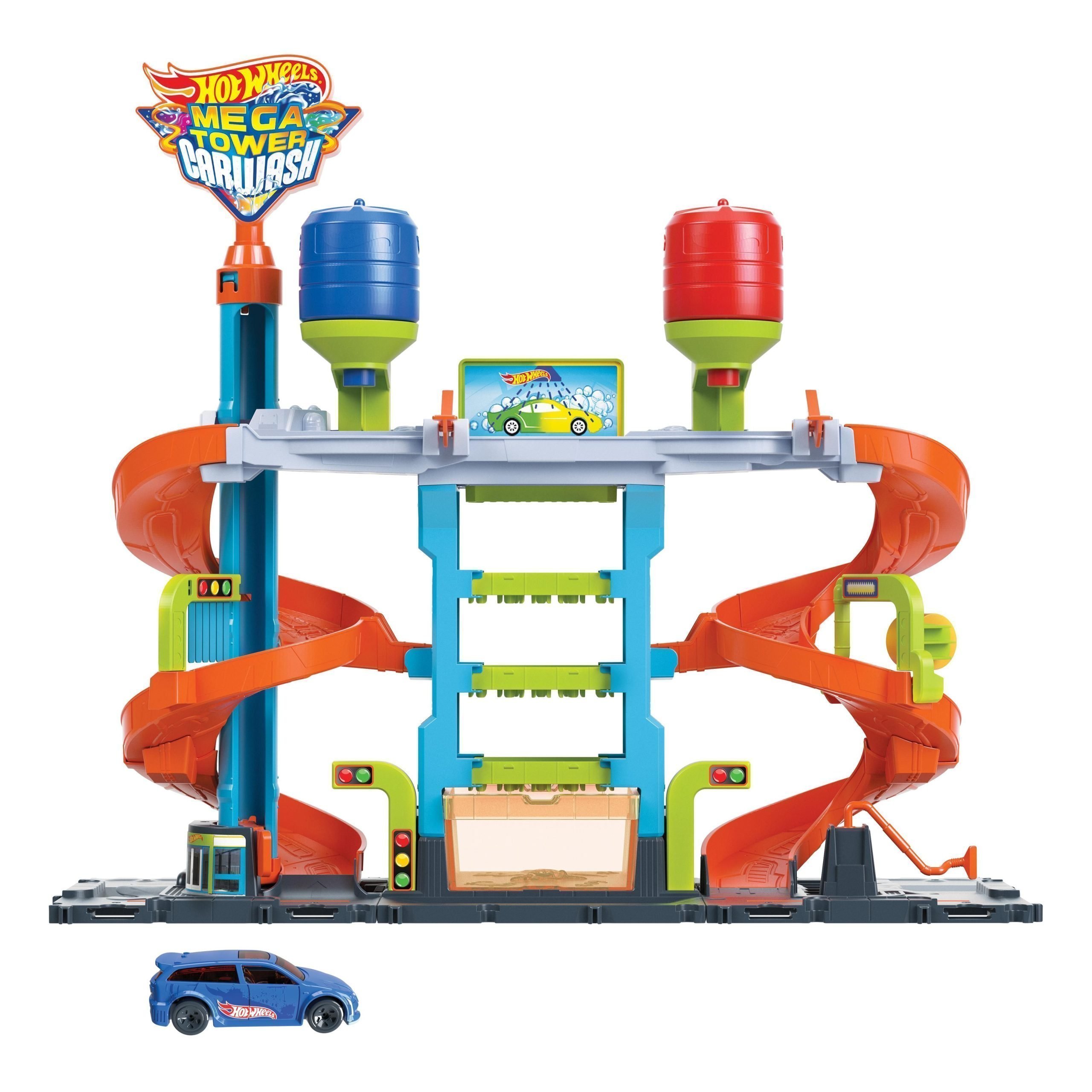 Φωτογραφία προϊόντος: Mattel Hot Wheels Mega Πλυντήριο Χρωμοκεραυνών (HDP05)
