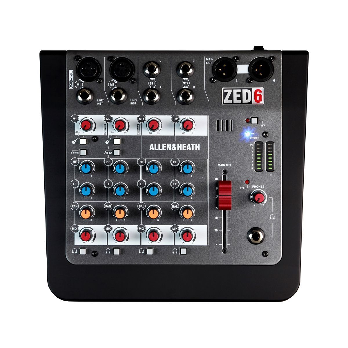 Φωτογραφία προϊόντος: Allen Heath Allen & Heath ZED-6 - Αναλογική κονσόλα ήχου 6 καναλιών