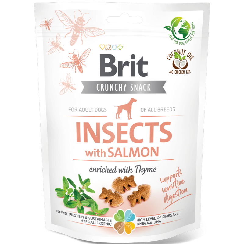 Φωτογραφία προϊόντος: Brit Dog SN Crunchy Cracker Insects with Salmon 200g