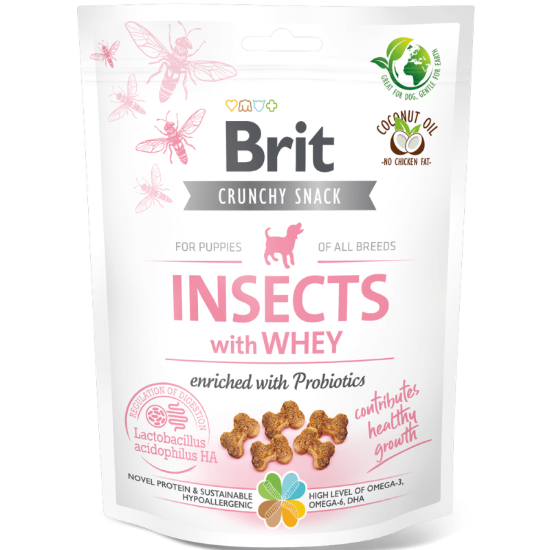 Φωτογραφία προϊόντος: Brit Dog SN Crunchy Cracker Puppy Insects with Whey 200g