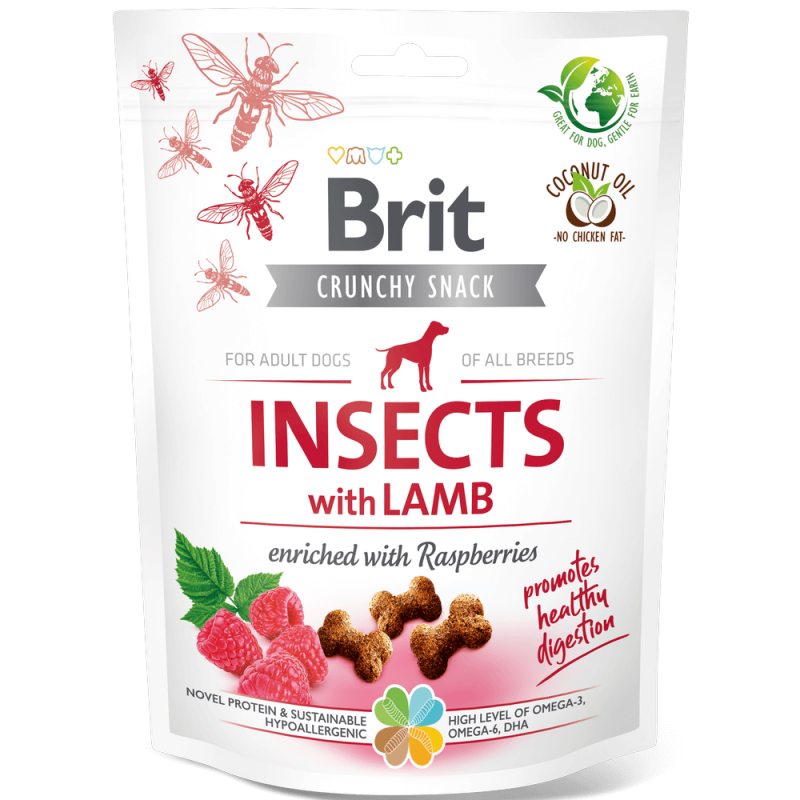 Φωτογραφία προϊόντος: Brit Dog SN Crunchy Cracker Insects with Lamb 200g