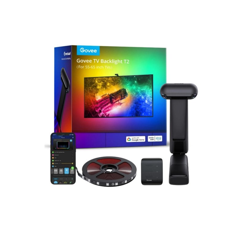 Φωτογραφία προϊόντος: Govee Envisual TV Backlight T2 H605C (55-65 inch) - Wi-Fi TV Backlight with dual Camera