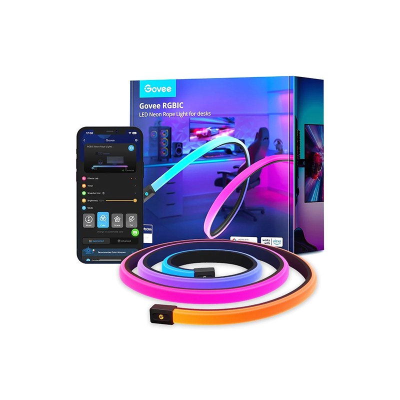 Φωτογραφία προϊόντος: Govee RGBIC LED Neon Rope Lights for Desks H61C3 - LED Strip για γραφείο Gaming