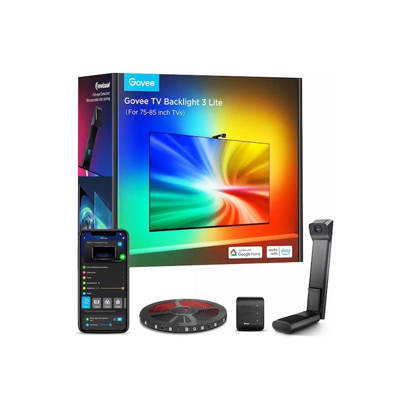 Φωτογραφία προϊόντος: Govee TV Backlight 3 Lite H6099 (75-85 inch) - Wi-Fi TV Backlight with Fish-eye Correction