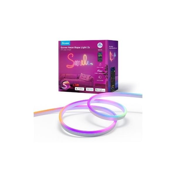 Φωτογραφία προϊόντος: Govee H61D4-W Neon Rope Strip Light2 4m White - Premium Neon Rope Strip συνολικού μήκους 4 μέτρα